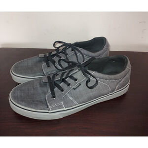 Vans Authentics Mens Sneakers 11.5M Lace Up Canvas Low Top Skateboarding Gray
